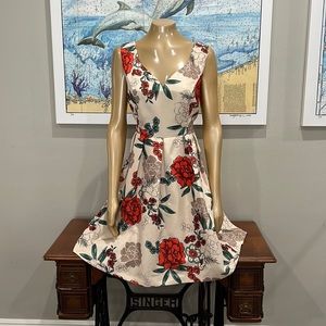 ModCloth 50s-inspired Champagne Special Occasion Dress, Size XL